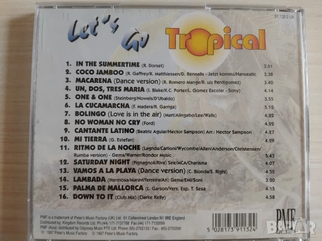 Let's go Tropical - оригинален диск музика, снимка 3 - CD дискове - 53508758