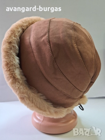 329 Дамска шапка лукс - калпак , снимка 3 - Шапки - 52530152