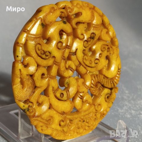 ДРАКОН ФЕНИКС НЕФРИТ ТАЛИСМАН АМУЛЕТ МЕДАЛЬОН , снимка 2 - Колиета, медальони, синджири - 41866873