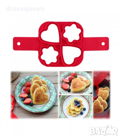 2898 СИЛИКОНОВА ФОРМА ЗА ЯЙЦА И ПАЛАЧИНКИ, снимка 4 - Форми - 34266304