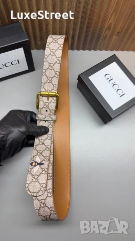 GUCCI 🤍 Естествена Кожа , снимка 5 - Колани - 53682172