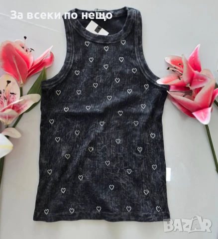 Дамски Ежедневен Спортен Летен Потник С Апликация От Камъни - 2 Цвята Код VL-95, снимка 2 - Потници - 50828829