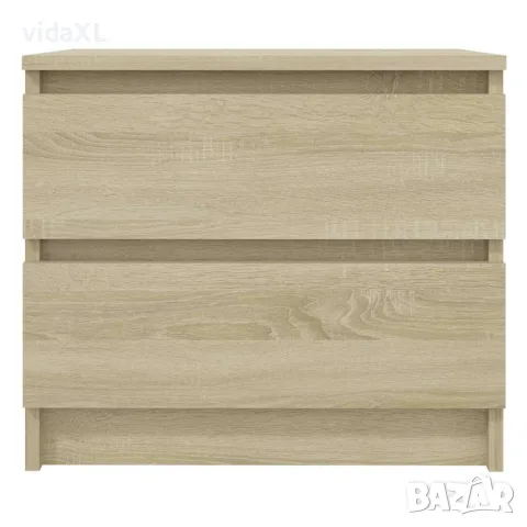 vidaXL Нощни шкафчета 2 бр дъб сонома 50x39x43,5 см инженерно дърво, снимка 4 - Шкафове - 56147825