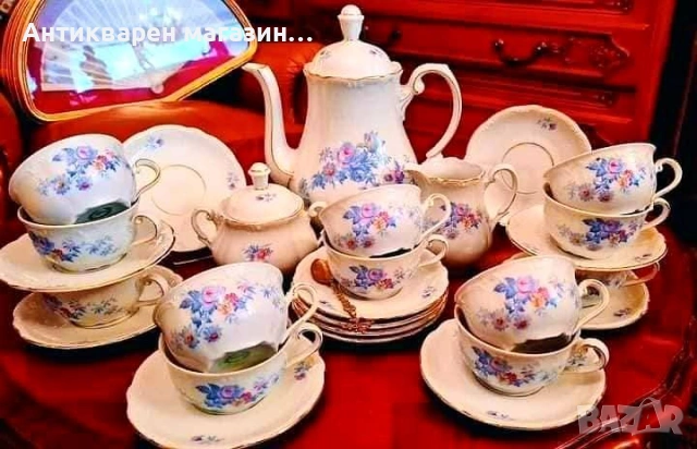 Прекрасен сервиз за кафе / чай за 12 души - Triptis, Germany,  , снимка 2 - Сервизи - 53809367