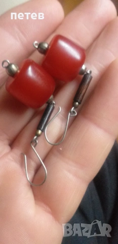 Кехлибарени обеци. Кехлибар., снимка 3 - Антикварни и старинни предмети - 53061809