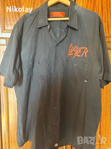 Риза SLAYER 2XL USA vintage Dickies Official merchandise , снимка 4 - Ризи - 48558328