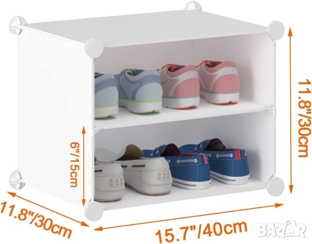 Комбиниран шкаф за съхранение / шкаф за обувки / органайзер XG08120307, снимка 2 - Шкафове - 41040553