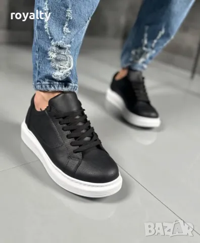 Черни мъжки маратонки , снимка 3 - Маратонки - 50153252