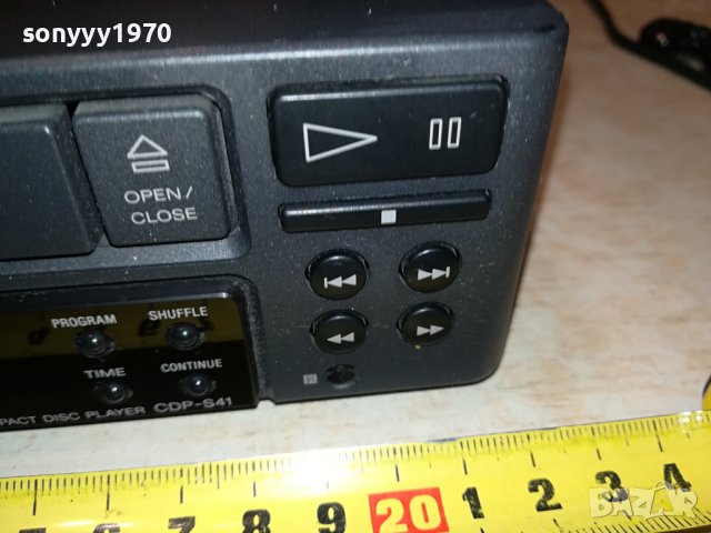 SONY CDP-S41 MADE IN JAPAN-ВНОС GERMANY LN2208231048, снимка 6 - Ресийвъри, усилватели, смесителни пултове - 41929529