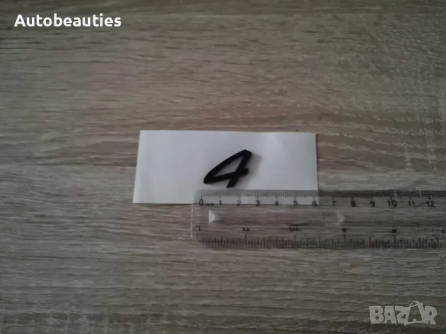 Порше Porsche 4 черен гланц надпис емблема, снимка 2 - Аксесоари и консумативи - 48224698