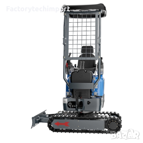 Мини багер RIPPA R13 PRO – KUBOTA (3 цилиндъра)– 1.2 т | 120° завъртане на стрелата, снимка 8 - Индустриална техника - 52720274