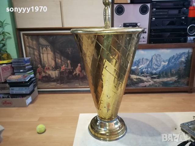 ПОСТАВКА ЗА ЧАДЪРИ В ЦВЯТ ЗЛАТО ОТ ГЕРМАНИЯ 1403241215, снимка 3 - Антикварни и старинни предмети - 44759757