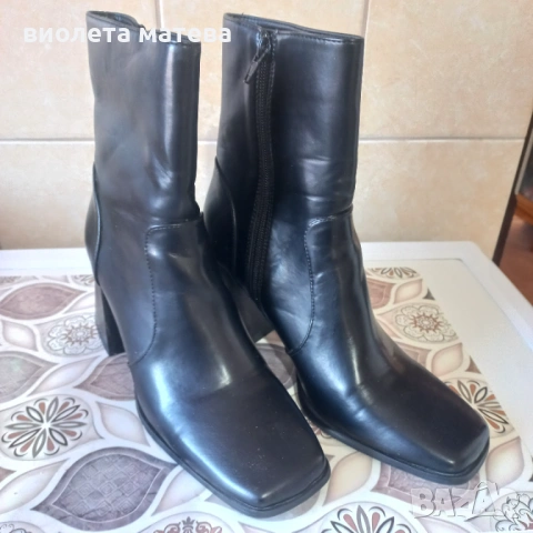 Дамски боти на ток, снимка 2 - Дамски ботуши - 53777152