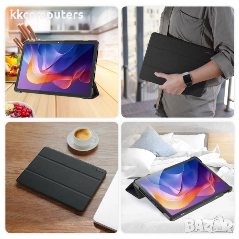 DUX DUCIS Domo Series Калъф за Xiaomi Redmi Pad 2| Протектор | PU +TPU, Стойка, Auto Wake/Sleep |Цвя, снимка 9 - Калъфи, кейсове - 52143443