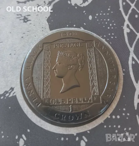 Крона(краун) 1990 остров Ман,150г.penny black.