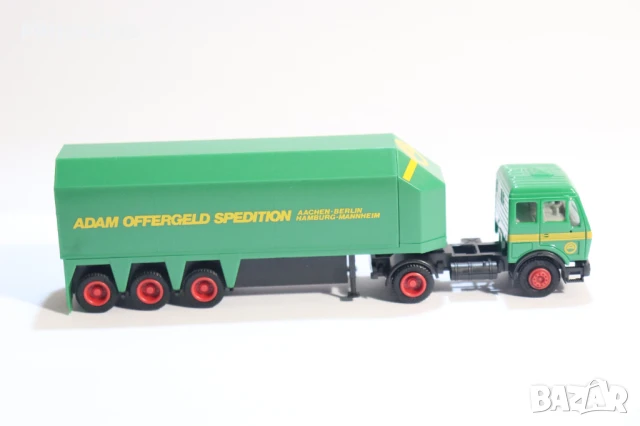 HERPA H0 1/87 MERCEDES КАМИОН МОДЕЛ ТРАНСПОРТ НА СТЪКЛО, снимка 5 - Колекции - 50919727