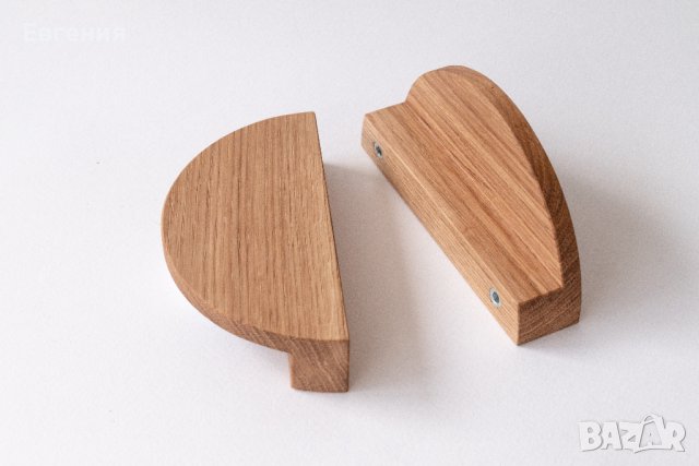 Полукръгла Мебелна Дръжка от Дъб масив, снимка 3 - Гардероби - 44430114