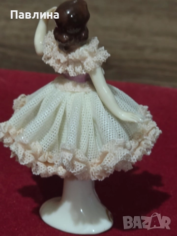 Дрезденска порцеланова балерина, снимка 7 - Статуетки - 52189996