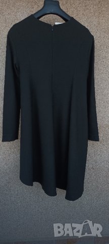 Дамска черна рокля с дълъг ръкав спортно елегантна., снимка 3 - Рокли - 42273969