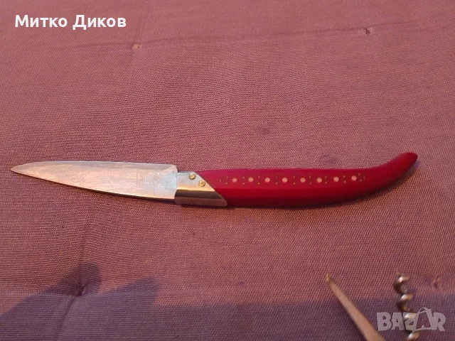 Ножчета без луфт  от соца сойка кундре на К.Попадийн с.Костенец и Петко Денев шест части рядко, снимка 3 - Ножове - 56181938