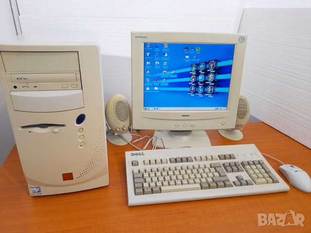 ⭐Продавам ретро компютър Pentium 233MHz с игри!⭐, снимка 1 - Антикварни и старинни предмети - 42342328