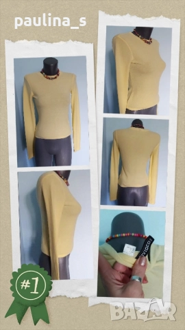 Три различни броя / Брандова блуза с дълъг ръкав "," H&M", снимка 8 - Блузи с дълъг ръкав и пуловери - 46917619