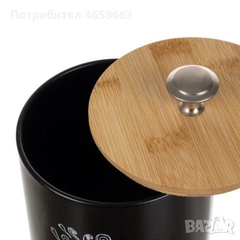 Комплект буркани за съхранение на кафе, чай, сол или захар, 4 броя, 1.5 л, неръждаема стомана, снимка 7 - Прибори за хранене, готвене и сервиране - 52547453