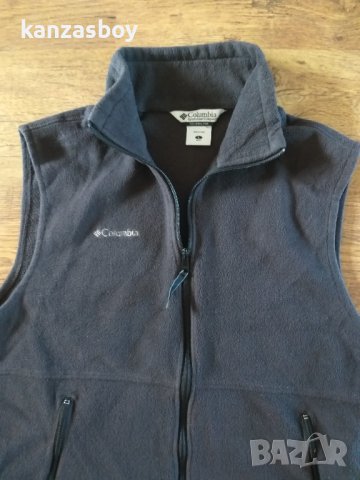 Columbia Men's Full Zip - страхотен поларен елек, снимка 2 - Други - 42450263