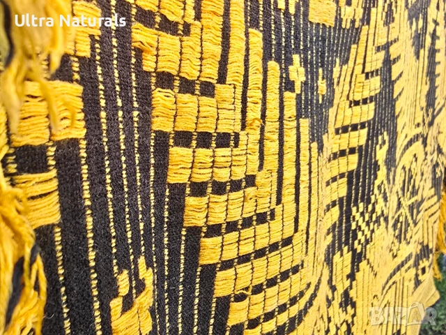 Стар вълнен ковьор, ръчно тъкан, снимка 5 - Други - 53126529