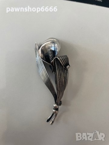 Niels Erik From, сребърна брошка, Дания, /925/, снимка 6 - Други ценни предмети - 41722397