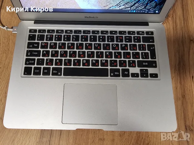 MacBook Air 13" (Mid 2012) A1466 i5 3427U 2.80 Ghz/ 4GB RAM / 128GB SSD / Windows 10 + Зарядно, снимка 3 - Лаптопи за дома - 55730642