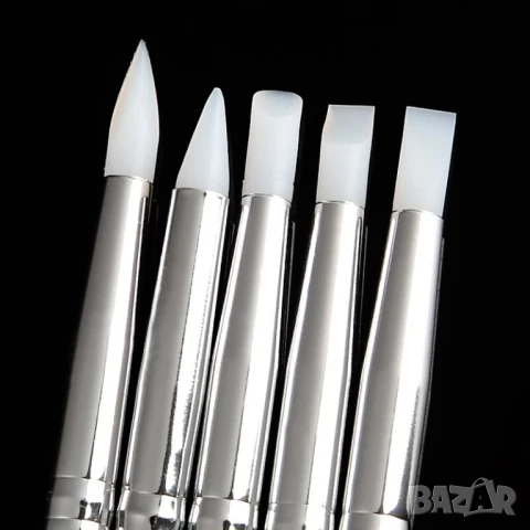 РАЗПРОДАЖБА! - Комплект 5 бр. силиконови четки за моделиране