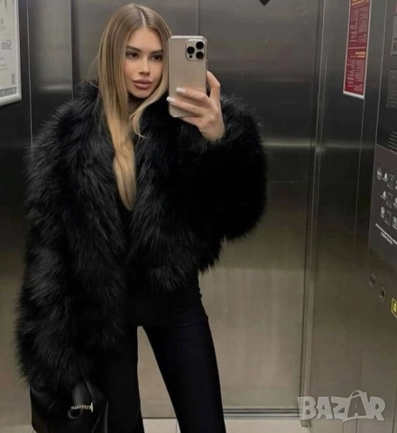 палто от еко косъм , снимка 3 - Палта, манта - 52060106