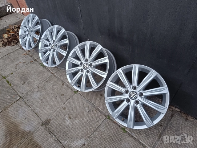 ОРИГИНАЛНИ джанти 17' цола 5x112 ФОЛКСВАГЕН / VW Touran GOLF 57,1 ET52, снимка 5 - Гуми и джанти - 52859829