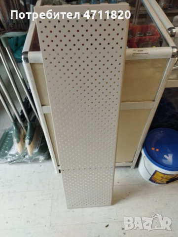 Стойка за мушама, стелажи, табли за стелаж, перфориран гръб, мострена решетка, снимка 5 - Стелажи и щандове - 53134835