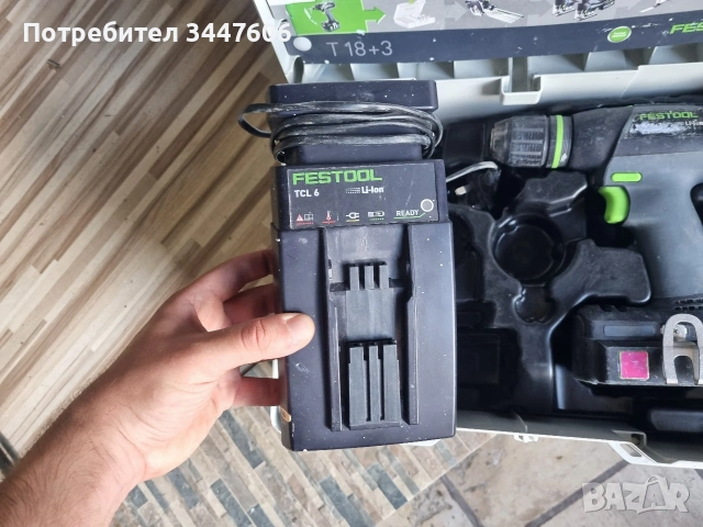 Винтоверт Festool T18+3 , снимка 3 - Други инструменти - 53816232
