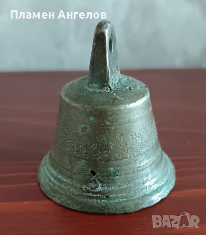 Стара бронзова камбанка, звънче, хлопка, снимка 3 - Други ценни предмети - 51332239