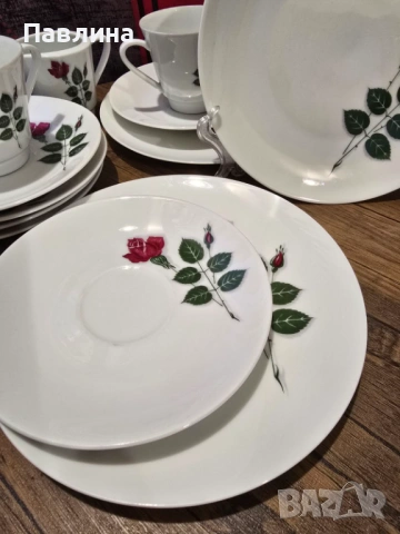 Винтидж Немски порцеланов сервиз, снимка 2 - Сервизи - 53865709