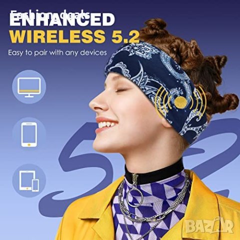 Нови Спортни Слушалки Лента с ултра тънки стерео високоговорители, снимка 3 - Bluetooth слушалки - 40430247