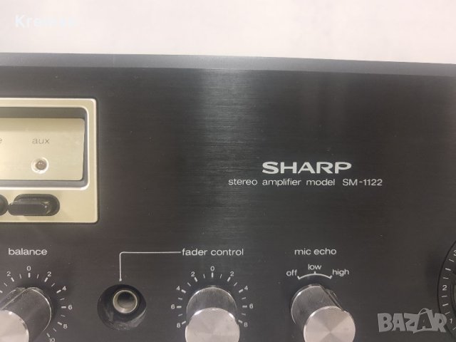 Усилвател SHARP SM-1122, снимка 7 - Ресийвъри, усилватели, смесителни пултове - 41204728