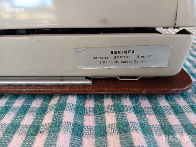 BERIMEX ГДР пишеща машина, снимка 8 - Други ценни предмети - 42567742
