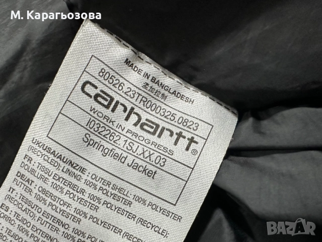 Carhartt WIP Springfield Jacket, Размер XL, снимка 10 - Якета - 52540433