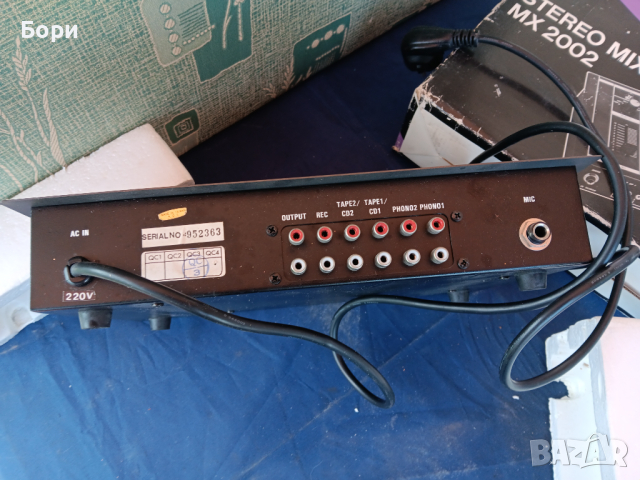 Stereo Mixer MX 2002 , снимка 4 - Ресийвъри, усилватели, смесителни пултове - 44698283