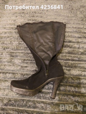 Ботуши на ток, снимка 2 - Дамски ботуши - 52356536