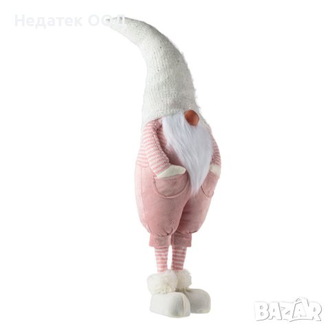 Коледна фигура, Гном, Розов/ бял, 70 см, снимка 2 - Декорация за дома - 42701071