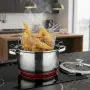 Тенджера с кошница за пържене и стъклен капак Cheffinger  Ø24 см – инокс, 6,5 л, за всички котлони, снимка 3