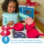 Дървен комплект за готвене Melissa and Doug тенджери и тиган, снимка 2
