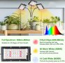 Лампа за отглеждане на растения STELS, Трипод, Таймер, 150 LED, Черен , снимка 4