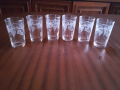 Чаши за ракия, рьчно гравирани, старинни, снимка 2