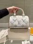 Louis Vuitton Дамска Бяла Малка Чанта С Къса И Дълга Дръжка Код DST79, снимка 1